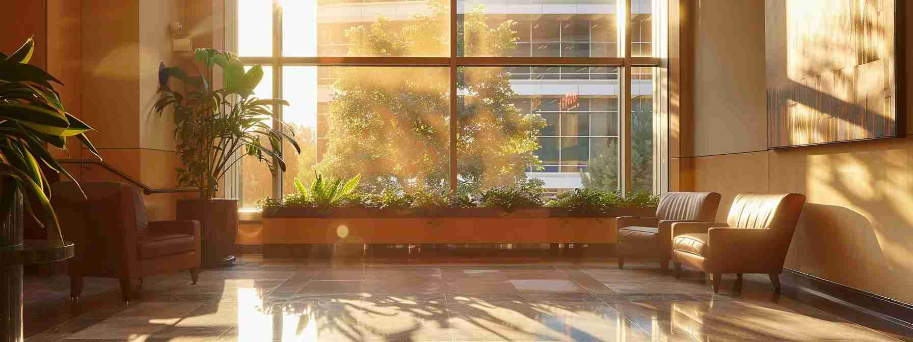 a warm and inviting office setting captures an immigration lawyer engaged in an empathetic conversation with a client, emphasizing the importance of trust and open communication, illuminated by soft, natural light filtering through large windows.