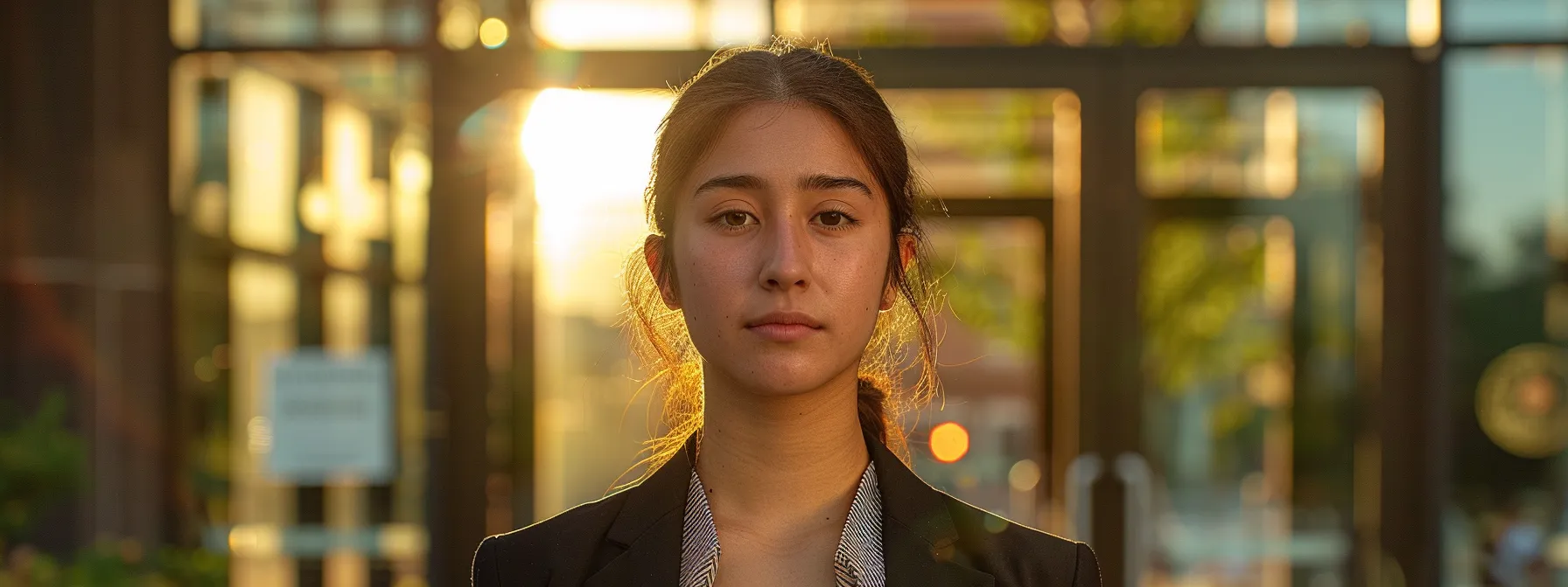 a determined individual stands outside a welcoming immigration law firm, bathed in warm afternoon light, symbolizing hope and accessible expert legal representation amidst a backdrop of supportive community resources. a determined individual stands outside a welcoming immigration law firm, bathed in warm afternoon light, symbolizing hope and accessible expert legal representation amidst a backdrop of supportive community resources.