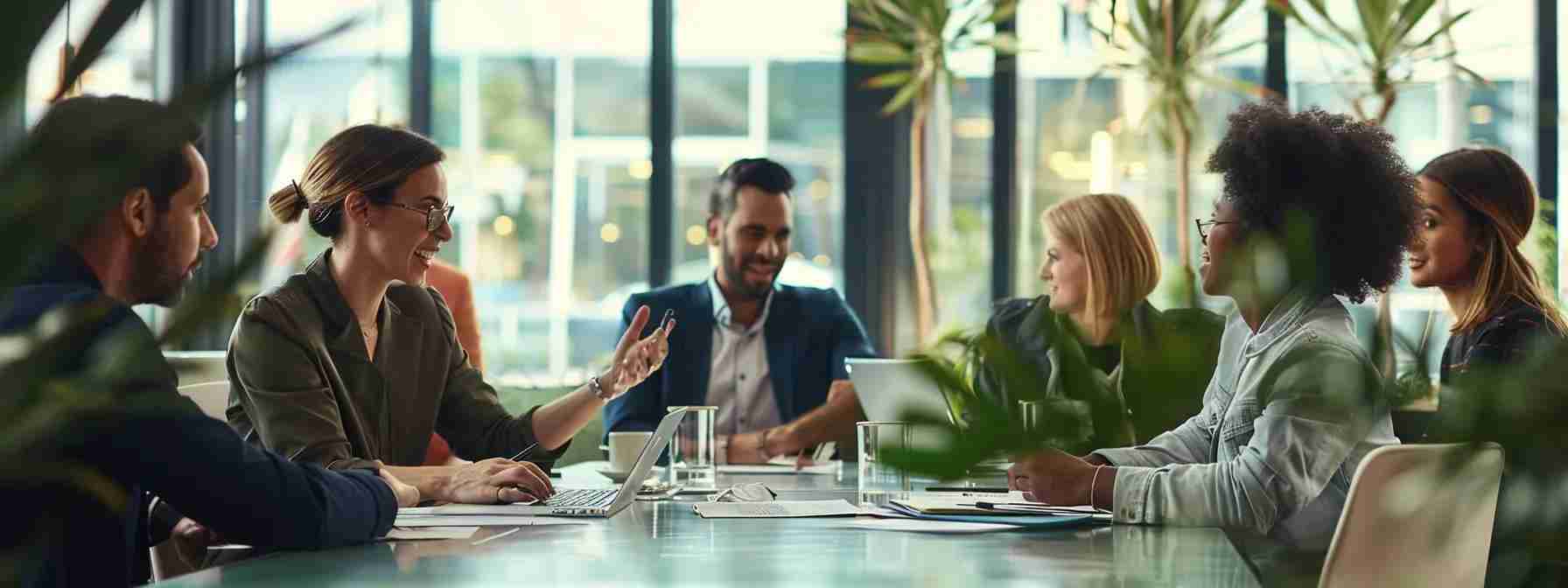 a focused, modern office setting displays a diverse group of professionals engaged in a lively discussion around a sleek conference table, with paperwork and digital devices illustrating the complexities and potential pitfalls of the green card application process. a focused, modern office setting displays a diverse group of professionals engaged in a lively discussion around a sleek conference table, with paperwork and digital devices illustrating the complexities and potential pitfalls of the green card application process.