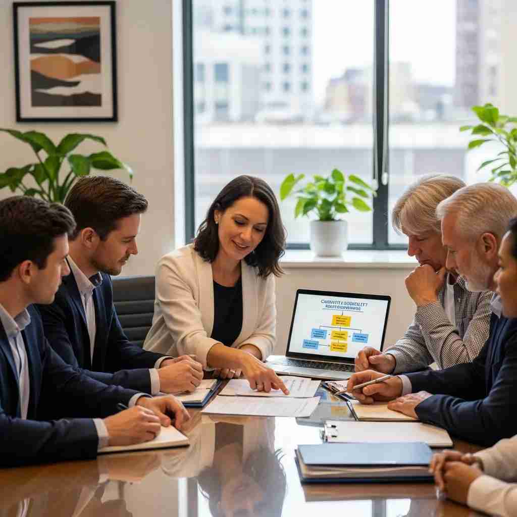 Group discussion with a bankruptcy attorney about Chapter 7 eligibility requirements